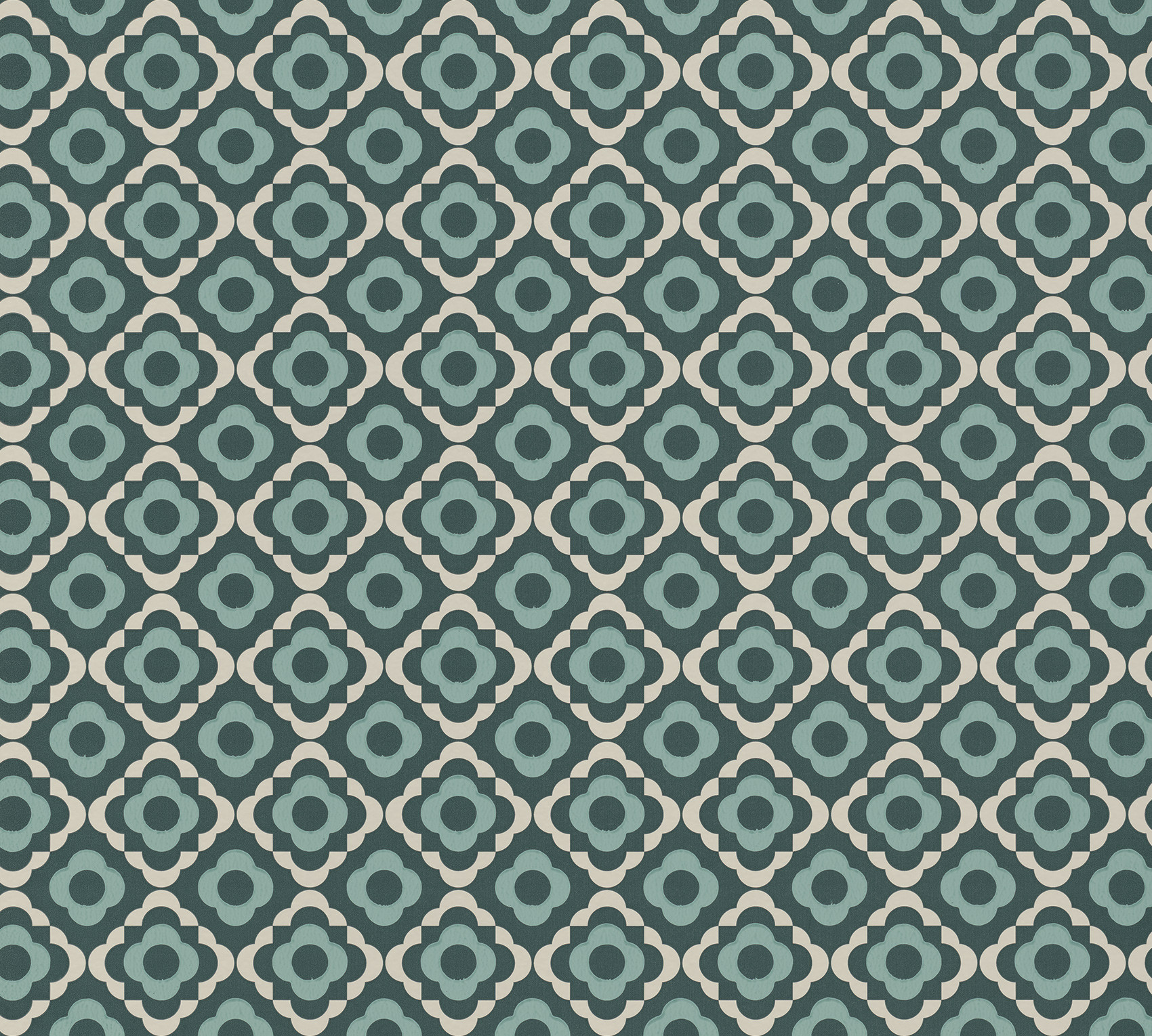 Обои Paint & Paper Library Botany Quatrefoil Squid Ink 0360QUSQUID